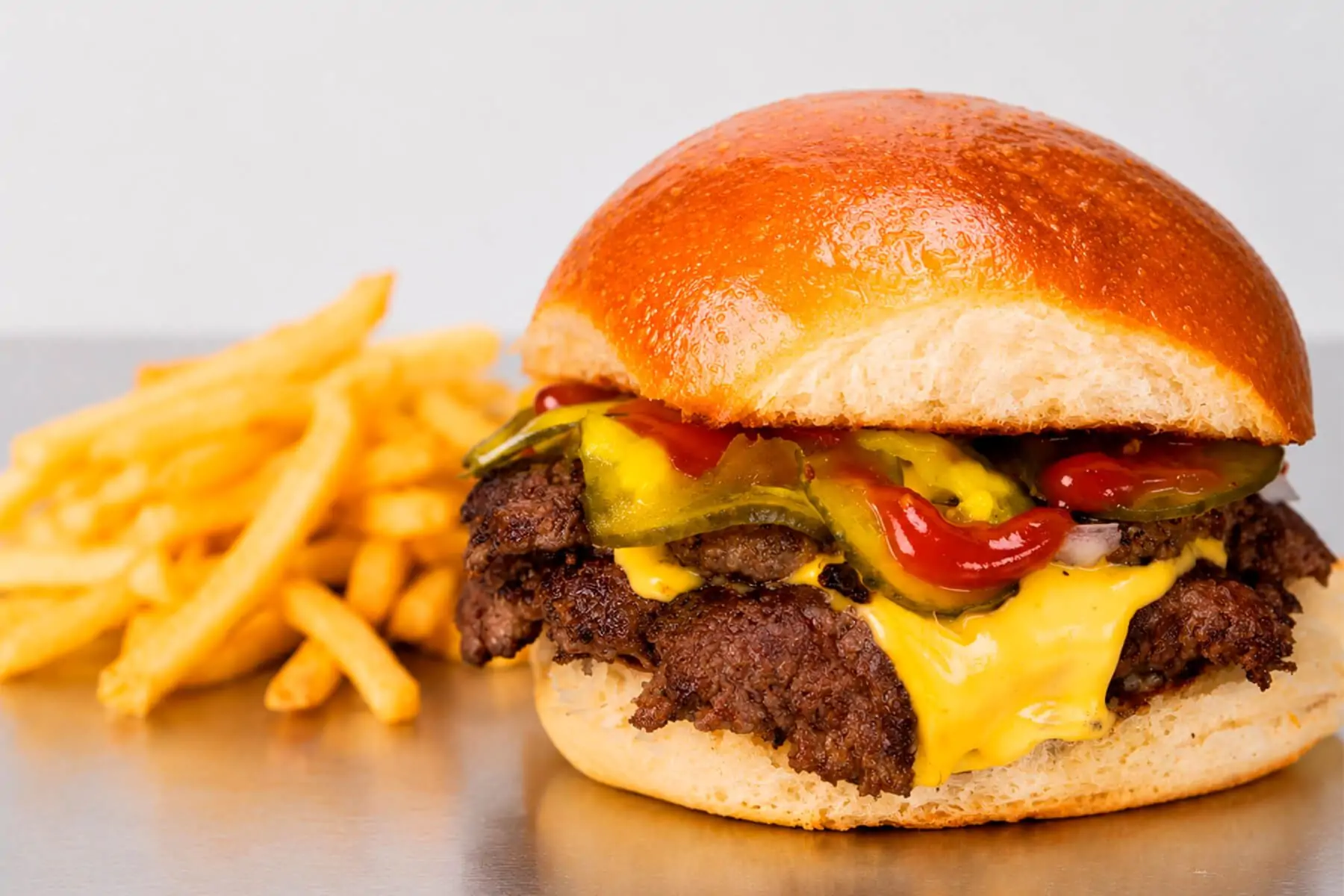 Premium Double Cheeseburger