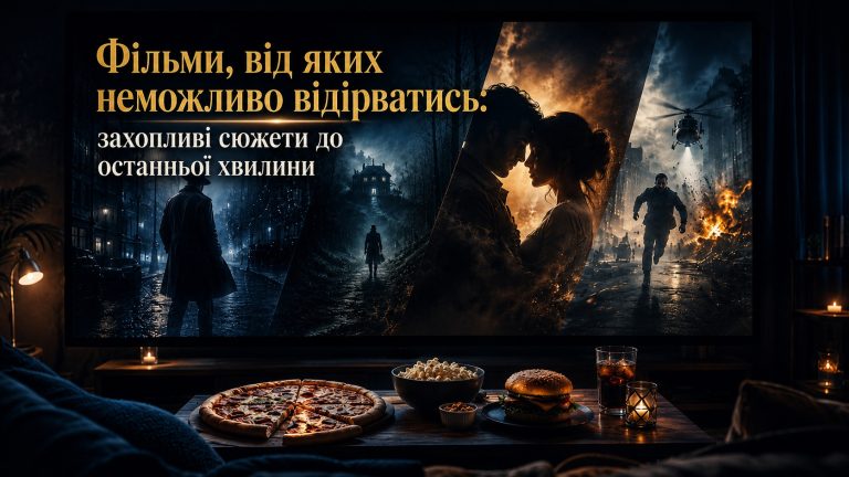 Фільми, від яких неможливо відірватись: захопливі сюжети до останньої хвилини